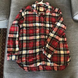 Plaid button down shirt